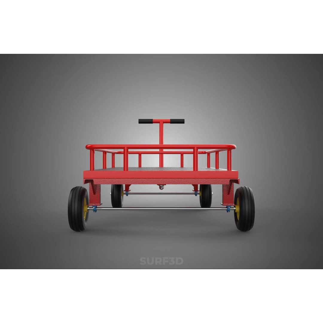 Hand Moving Truck Trolley Cart 3D Model – PBR Game-Ready Asset, FBX - View 28