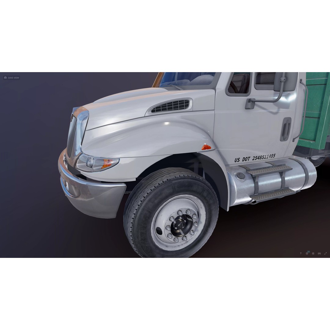 Durastar Refuse Truck 3D Model – Low-Poly Game Asset, FBX, PBR - View 21