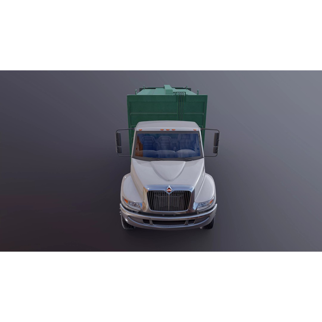 Durastar Refuse Truck 3D Model – Low-Poly Game Asset, FBX, PBR - View 22