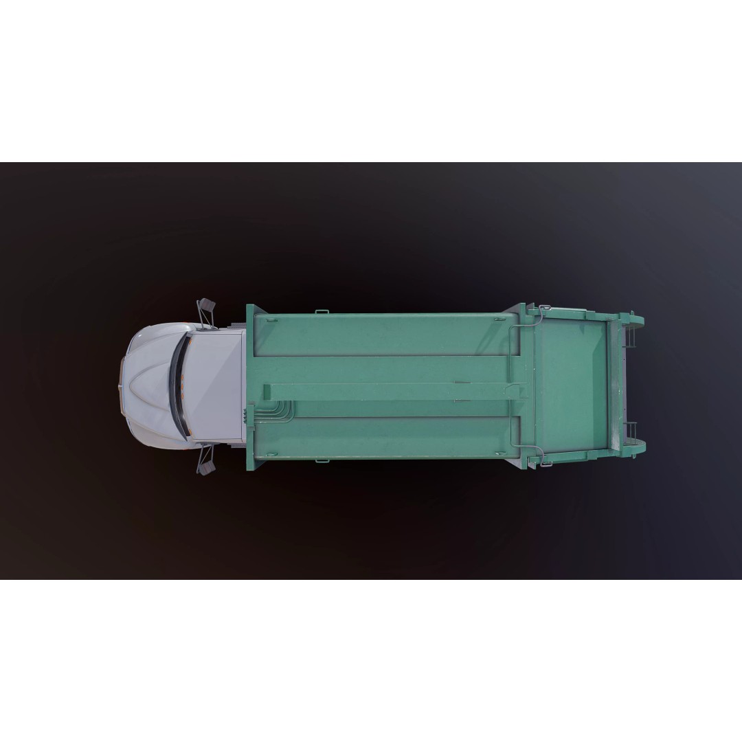 Durastar Refuse Truck 3D Model – Low-Poly Game Asset, FBX, PBR - View 27