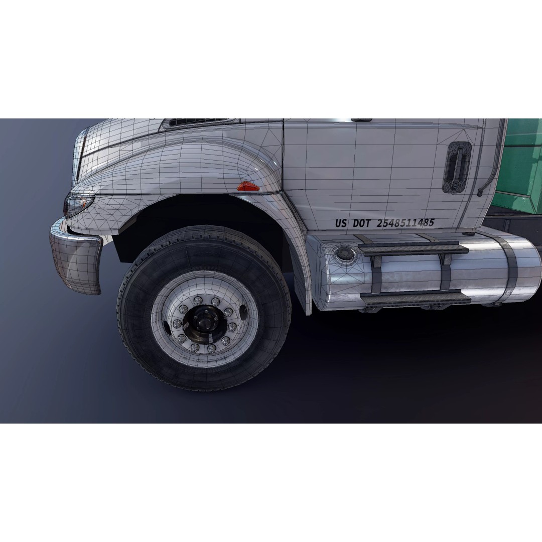 Durastar Refuse Truck 3D Model – Low-Poly Game Asset, FBX, PBR - View 35
