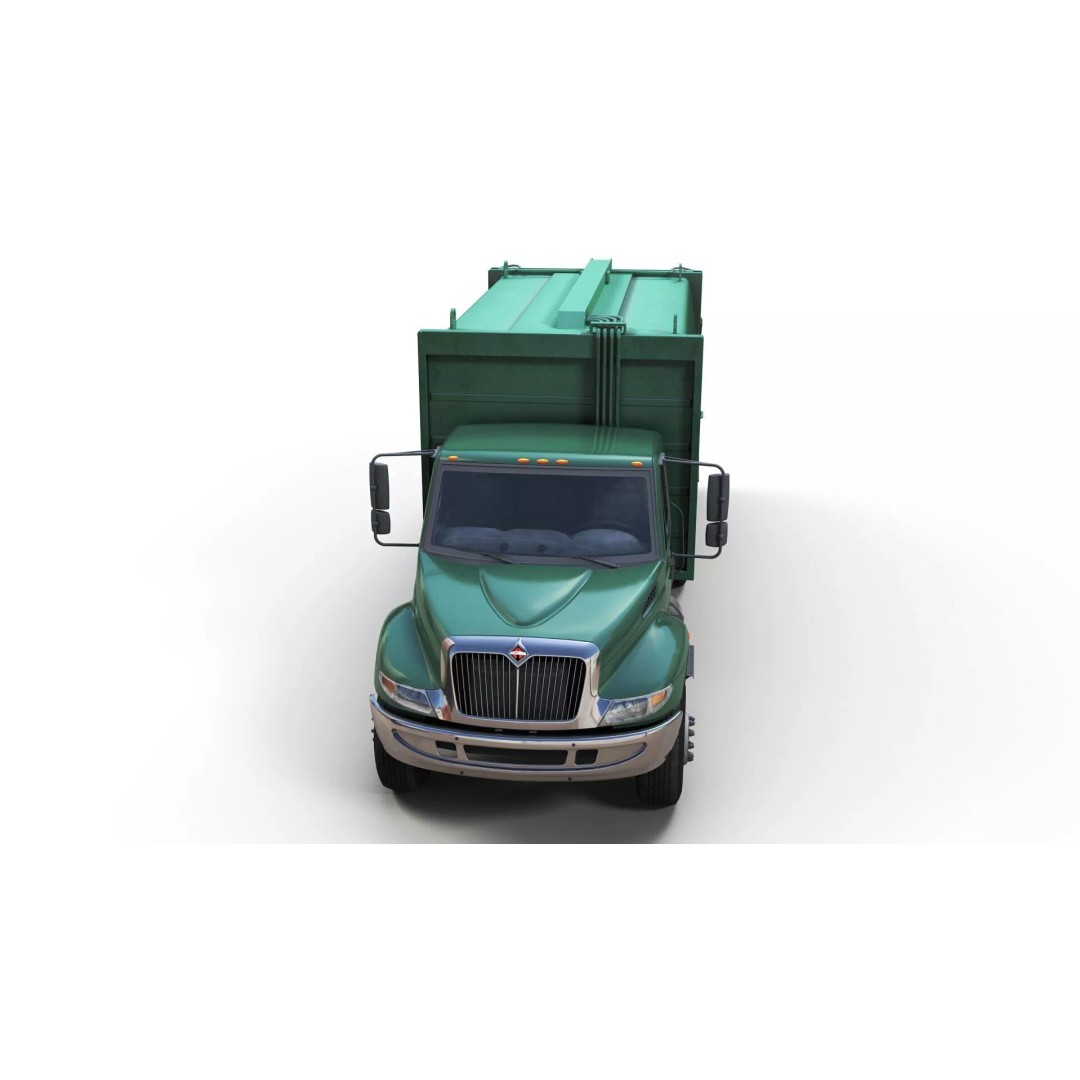Durastar Refuse Truck 3D Model – Low-Poly Game Asset, FBX, PBR - View 9