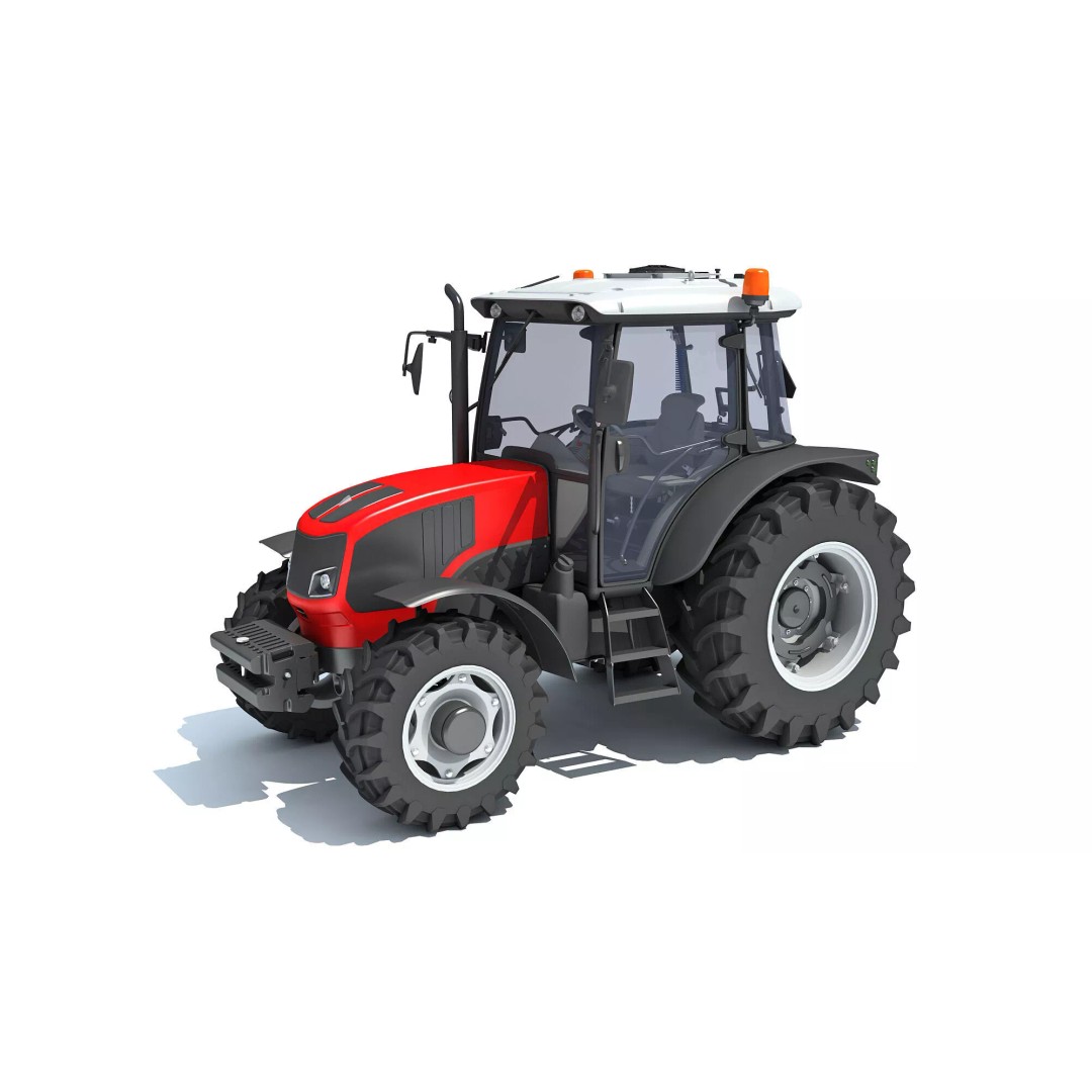 Ursus Tractor 3D Model – High Poly Game Asset, OBJ, FBX, PBR - View 12