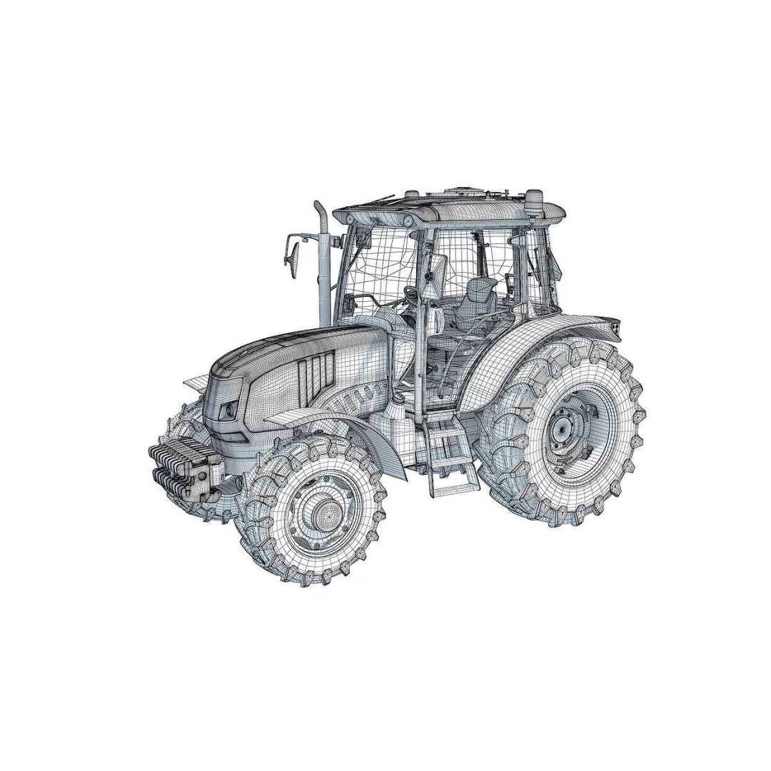 Ursus Tractor 3D Model – High Poly Game Asset, OBJ, FBX, PBR - View 19