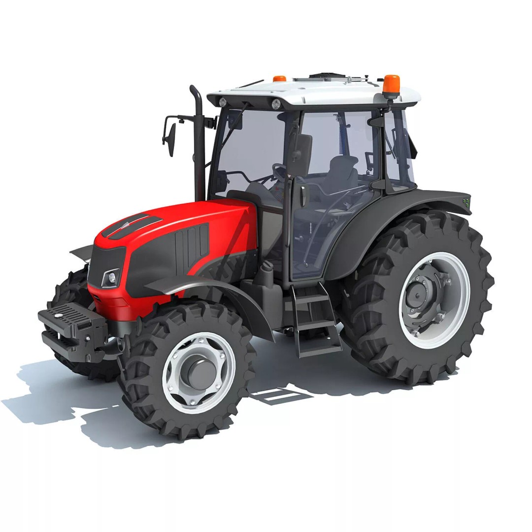 Ursus Tractor 3D Model – High Poly Game Asset, OBJ, FBX, PBR - View 2