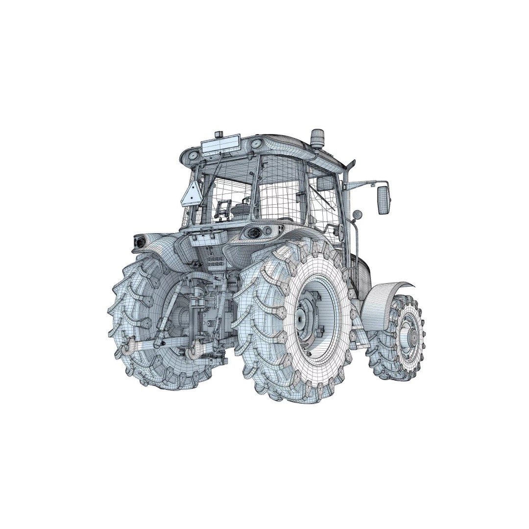 Ursus Tractor 3D Model – High Poly Game Asset, OBJ, FBX, PBR - View 21