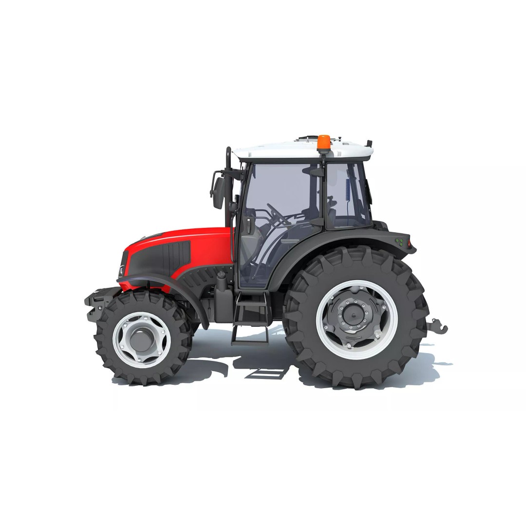 Ursus Tractor 3D Model – High Poly Game Asset, OBJ, FBX, PBR - View 3