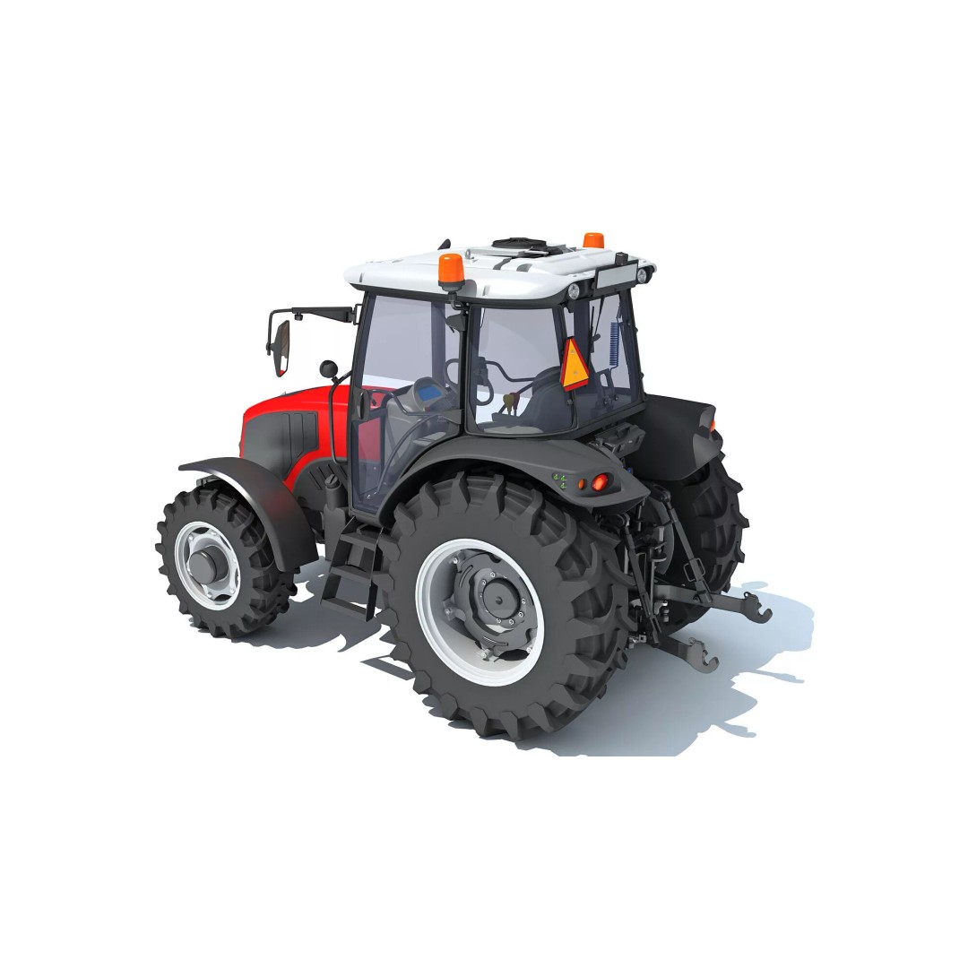 Ursus Tractor 3D Model – High Poly Game Asset, OBJ, FBX, PBR - View 4