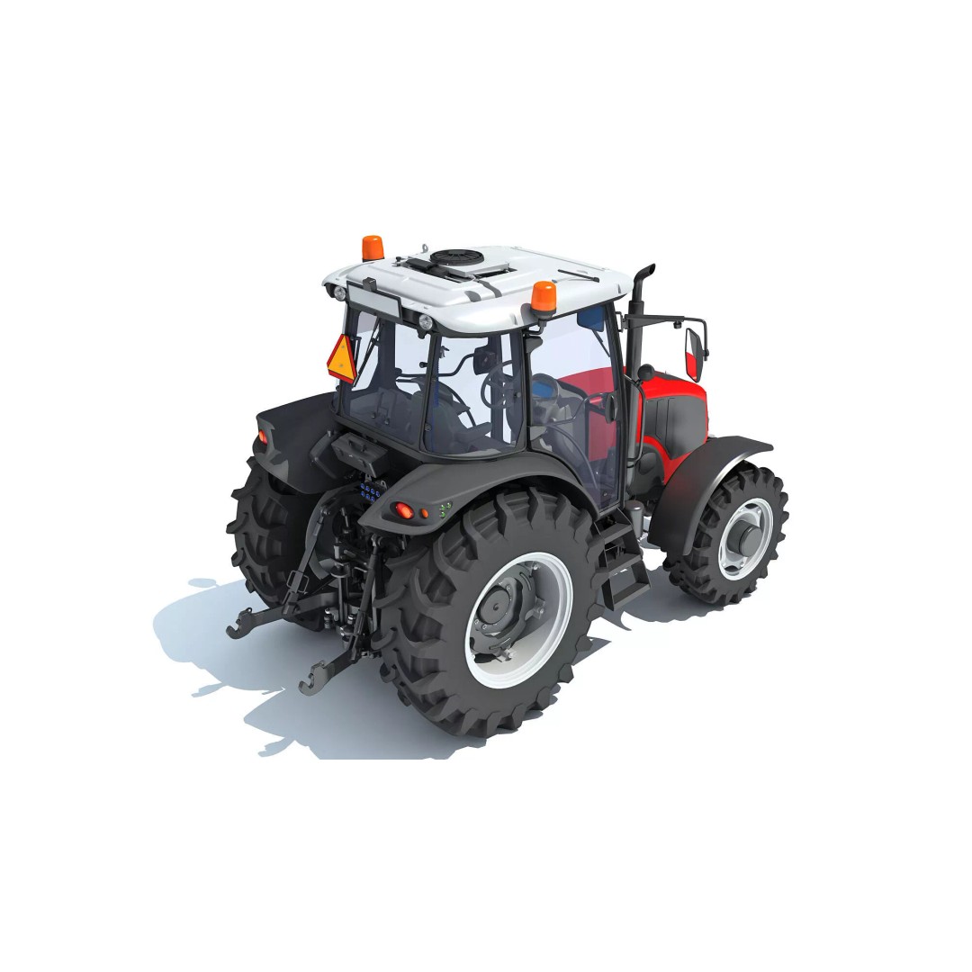 Ursus Tractor 3D Model – High Poly Game Asset, OBJ, FBX, PBR - View 7