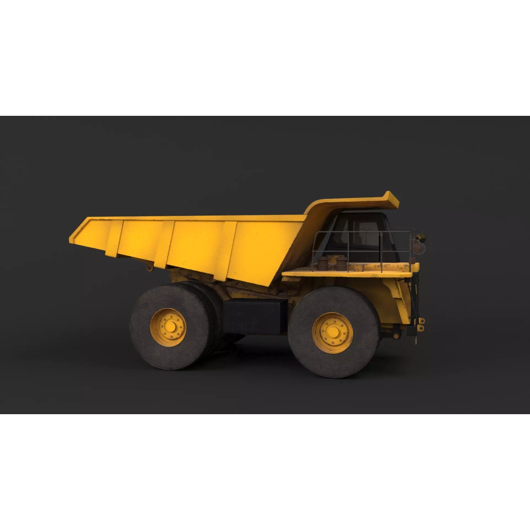 Modern Haul Truck 3D Model – High Poly PBR Industrial Vehicle, FBX - View 18
