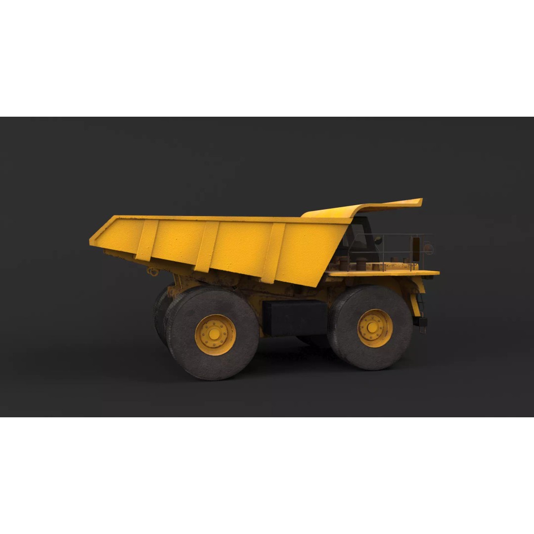 Modern Haul Truck 3D Model – High Poly PBR Industrial Vehicle, FBX - View 19