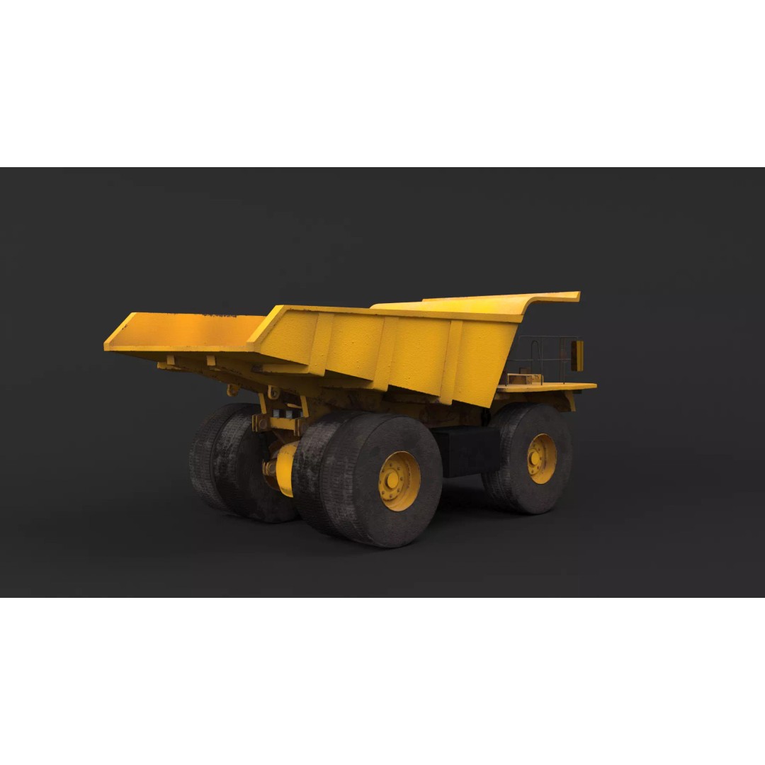 Modern Haul Truck 3D Model – High Poly PBR Industrial Vehicle, FBX - View 20