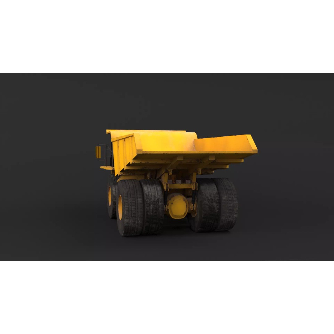 Modern Haul Truck 3D Model – High Poly PBR Industrial Vehicle, FBX - View 22