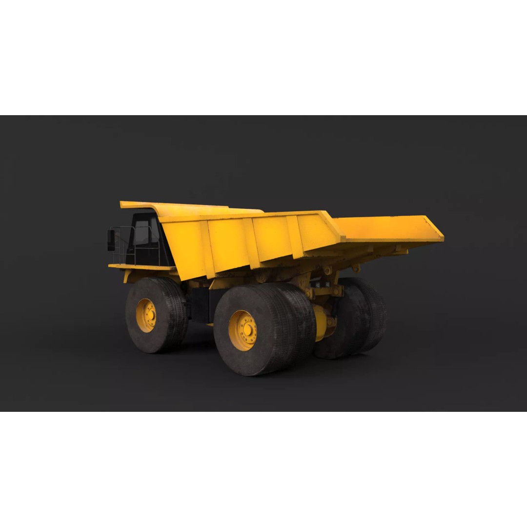 Modern Haul Truck 3D Model – High Poly PBR Industrial Vehicle, FBX - View 23