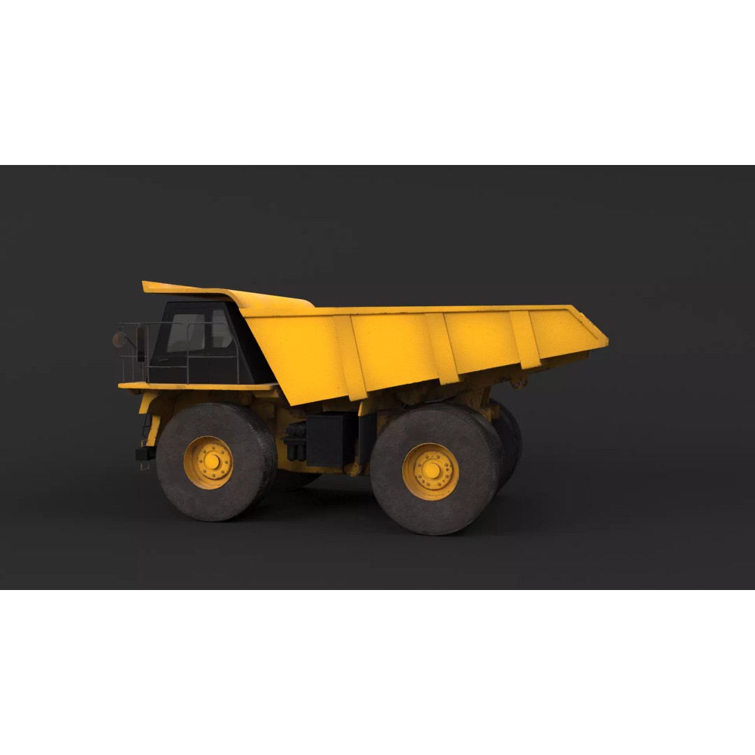 Modern Haul Truck 3D Model – High Poly PBR Industrial Vehicle, FBX - View 24