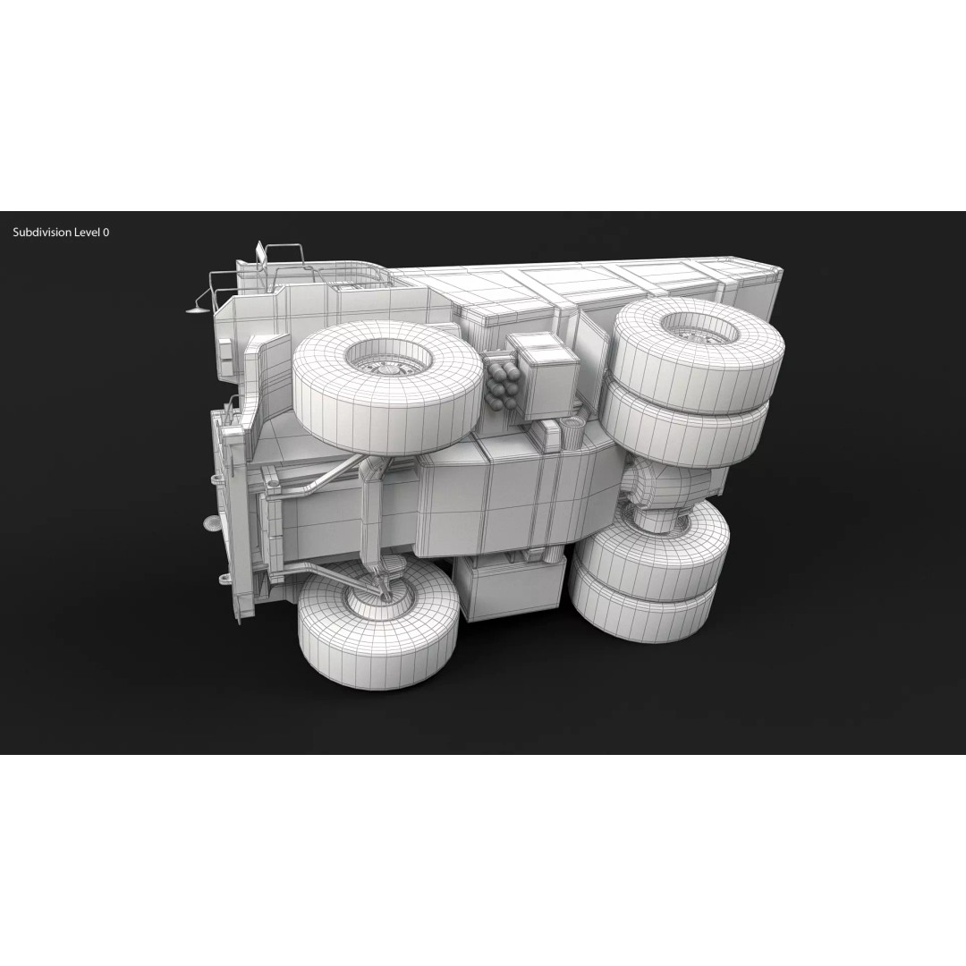 Modern Haul Truck 3D Model – High Poly PBR Industrial Vehicle, FBX - View 28