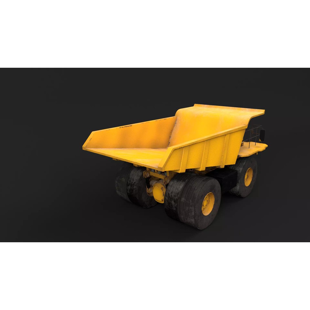 Modern Haul Truck 3D Model – High Poly PBR Industrial Vehicle, FBX - View 7