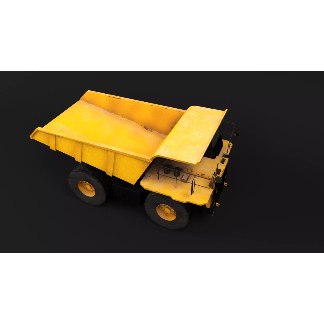 Modern Haul Truck 3D Model – High Poly PBR Industrial Vehicle, FBX - View 8
