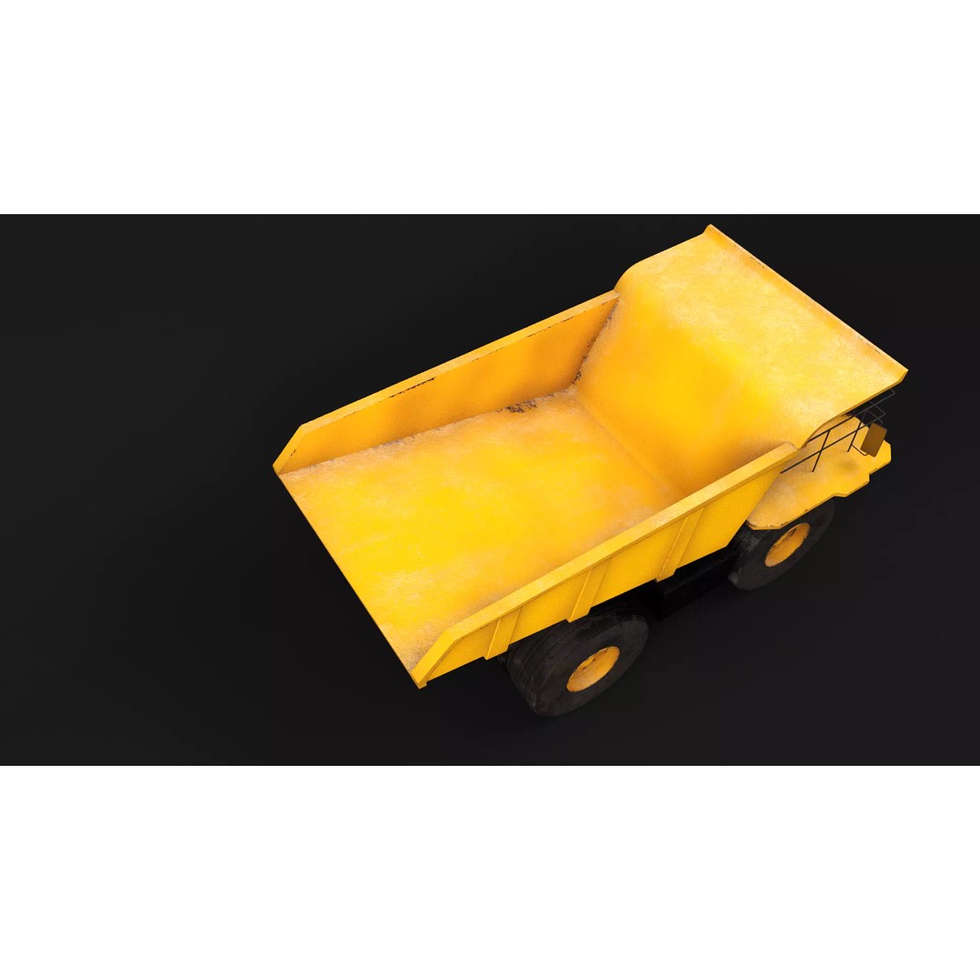 Modern Haul Truck 3D Model – High Poly PBR Industrial Vehicle, FBX - View 9