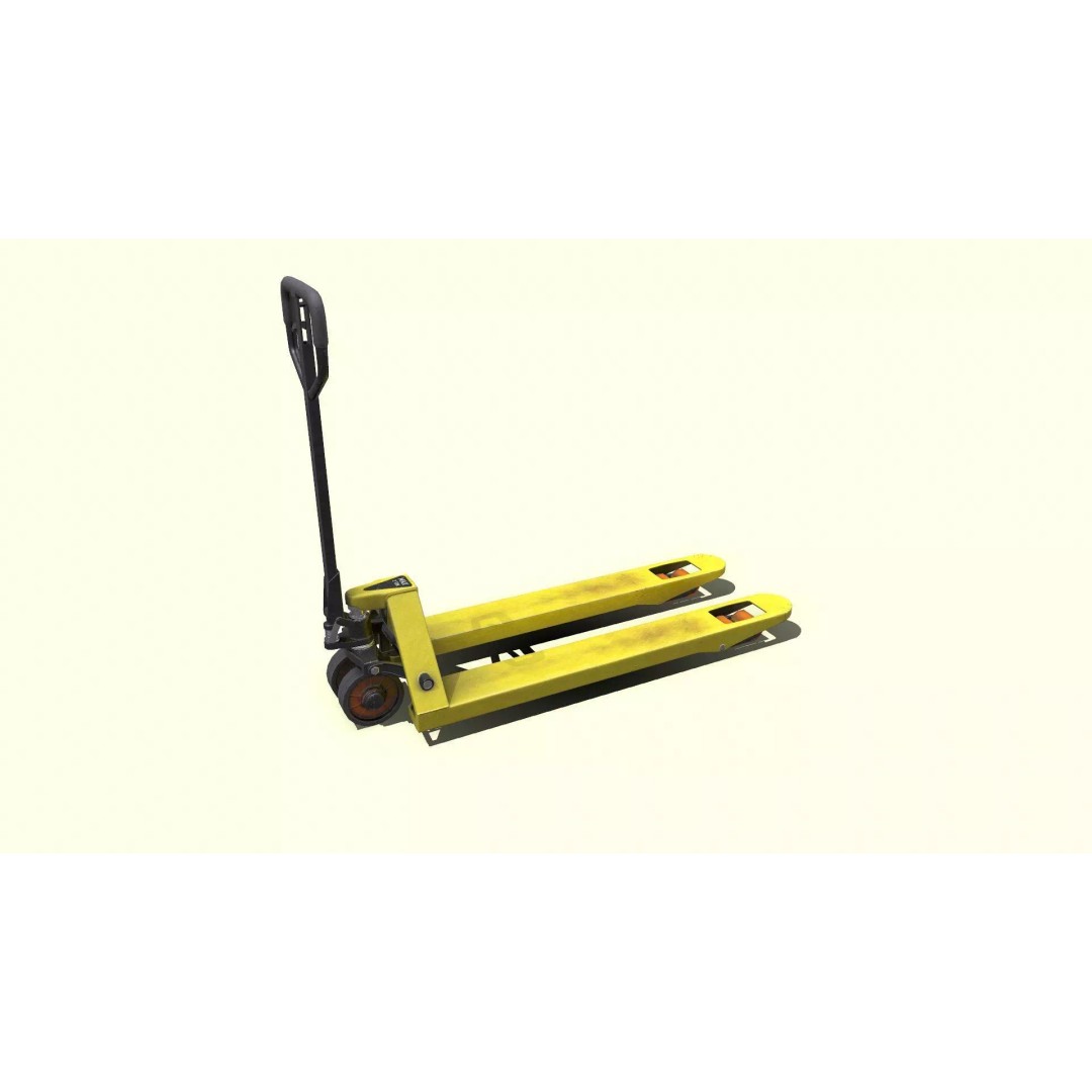 Hand Forklift 3D Model – Low Poly PBR Game Asset, FBX, OBJ - View 2