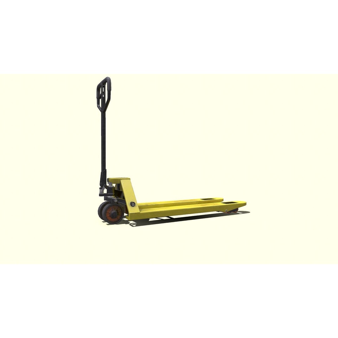 Hand Forklift 3D Model – Low Poly PBR Game Asset, FBX, OBJ - View 3