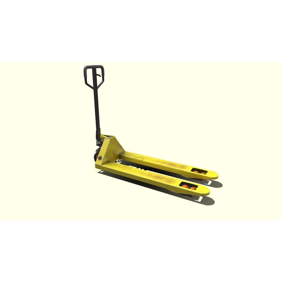 Hand Forklift 3D Model – Low Poly PBR Game Asset, FBX, OBJ - View 5