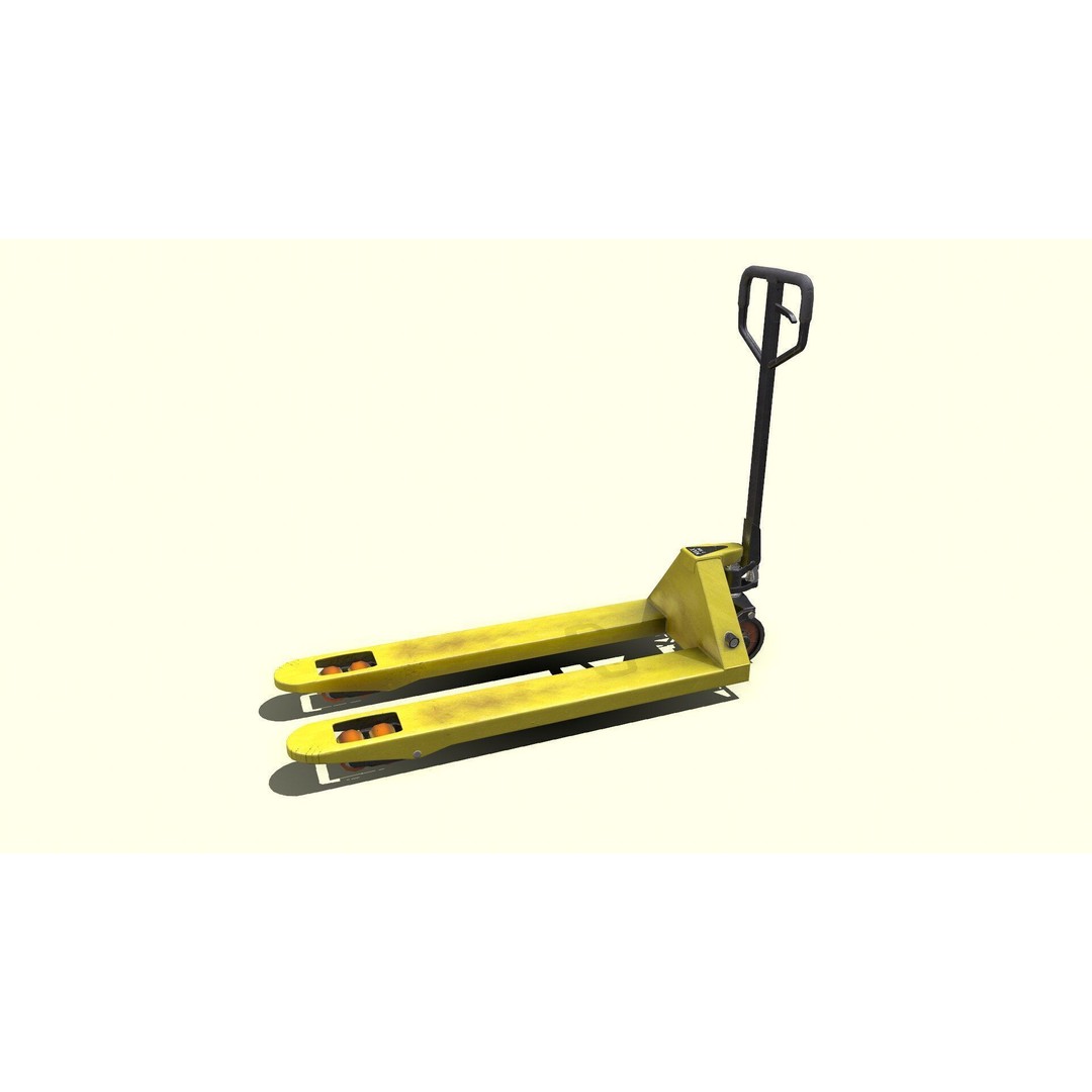 Hand Forklift 3D Model – Low Poly PBR Game Asset, FBX, OBJ - View 7