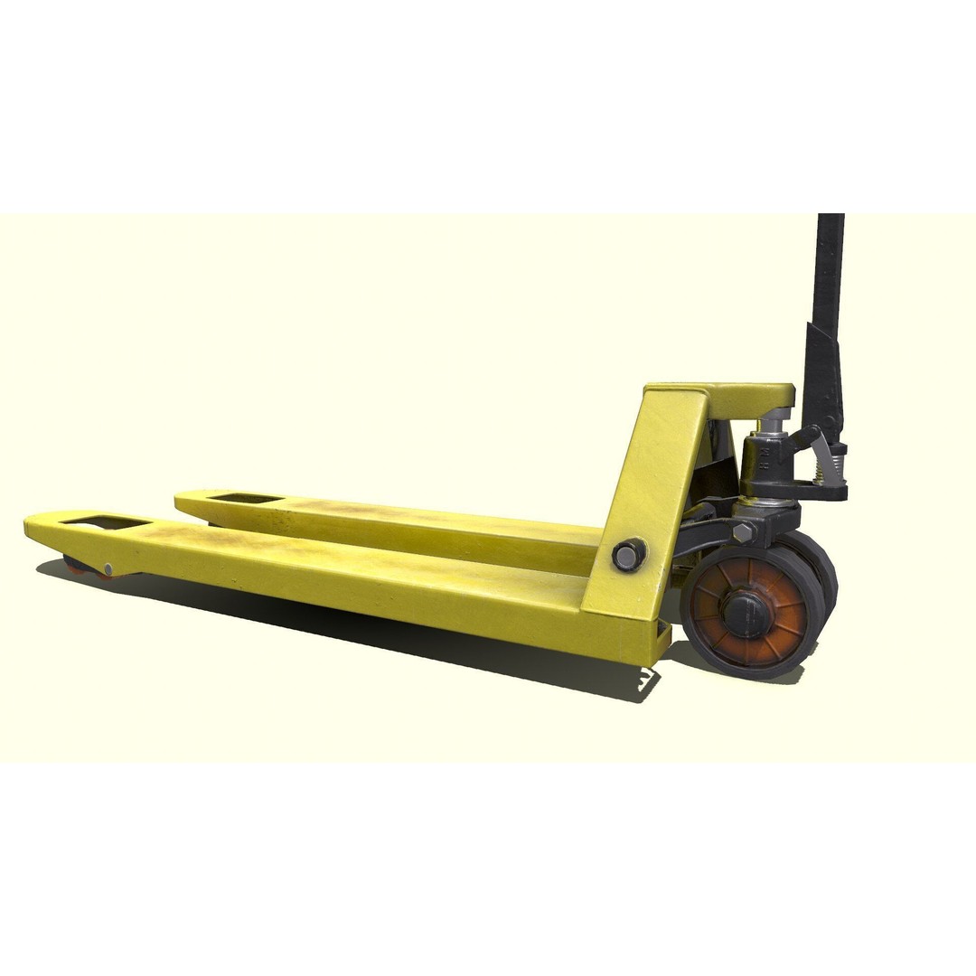 Hand Forklift 3D Model – Low Poly PBR Game Asset, FBX, OBJ - View 8