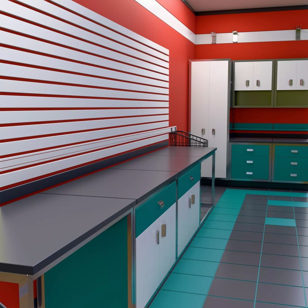 Auto Service Garage Interior M1 3D Model – Professional Layout, Blender & FBX - View 6