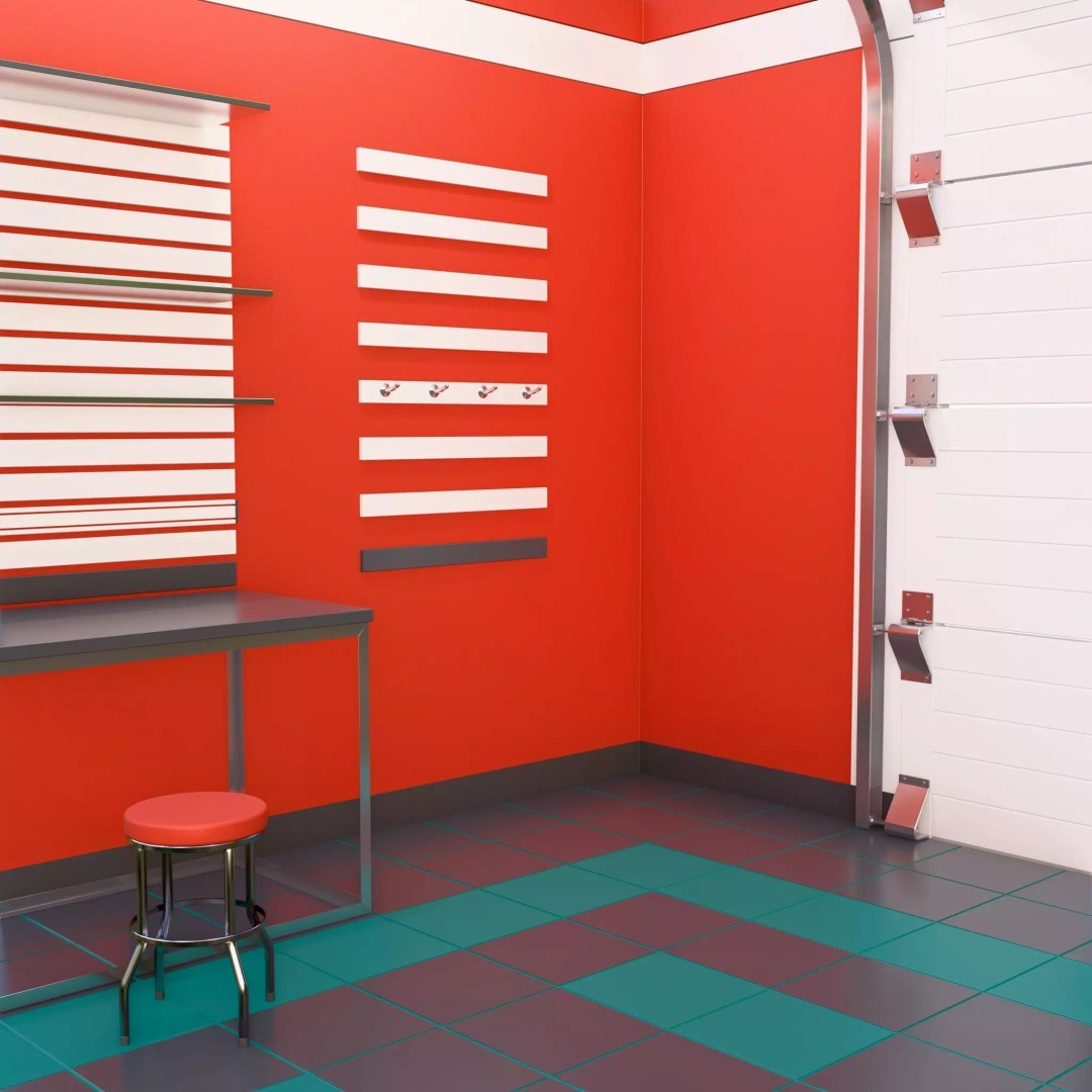 Auto Service Garage Interior M1 3D Model – Professional Layout, Blender & FBX - View 7