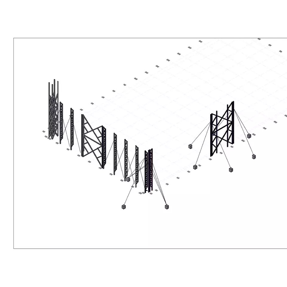 Steel Structure Hangar 3D Model – High-Quality CAD Asset for Engineering