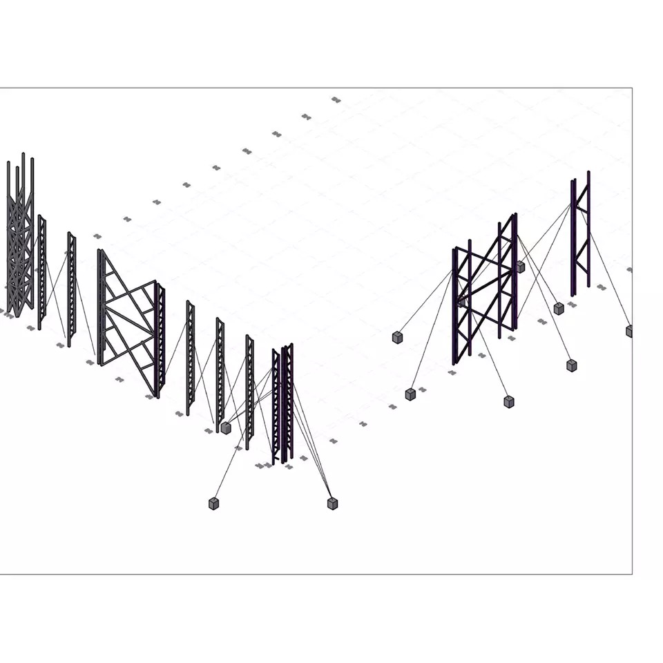 Steel Structure Hangar 3D Model – High-Quality CAD Asset for Engineering - View 13