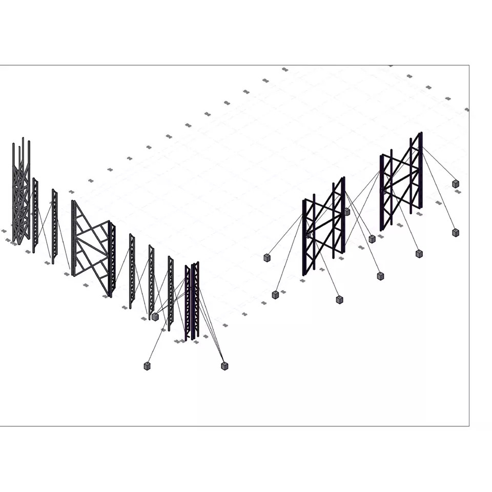 Steel Structure Hangar 3D Model – High-Quality CAD Asset for Engineering - View 15