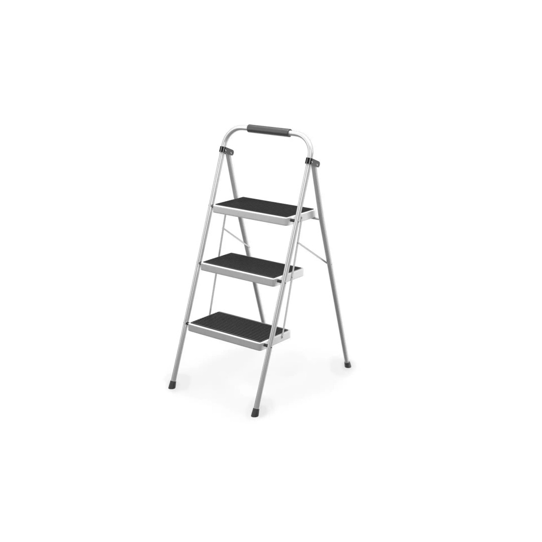3 Step Folding Ladder 3D Model – Realistic PBR Asset, FBX, OBJ - View 2