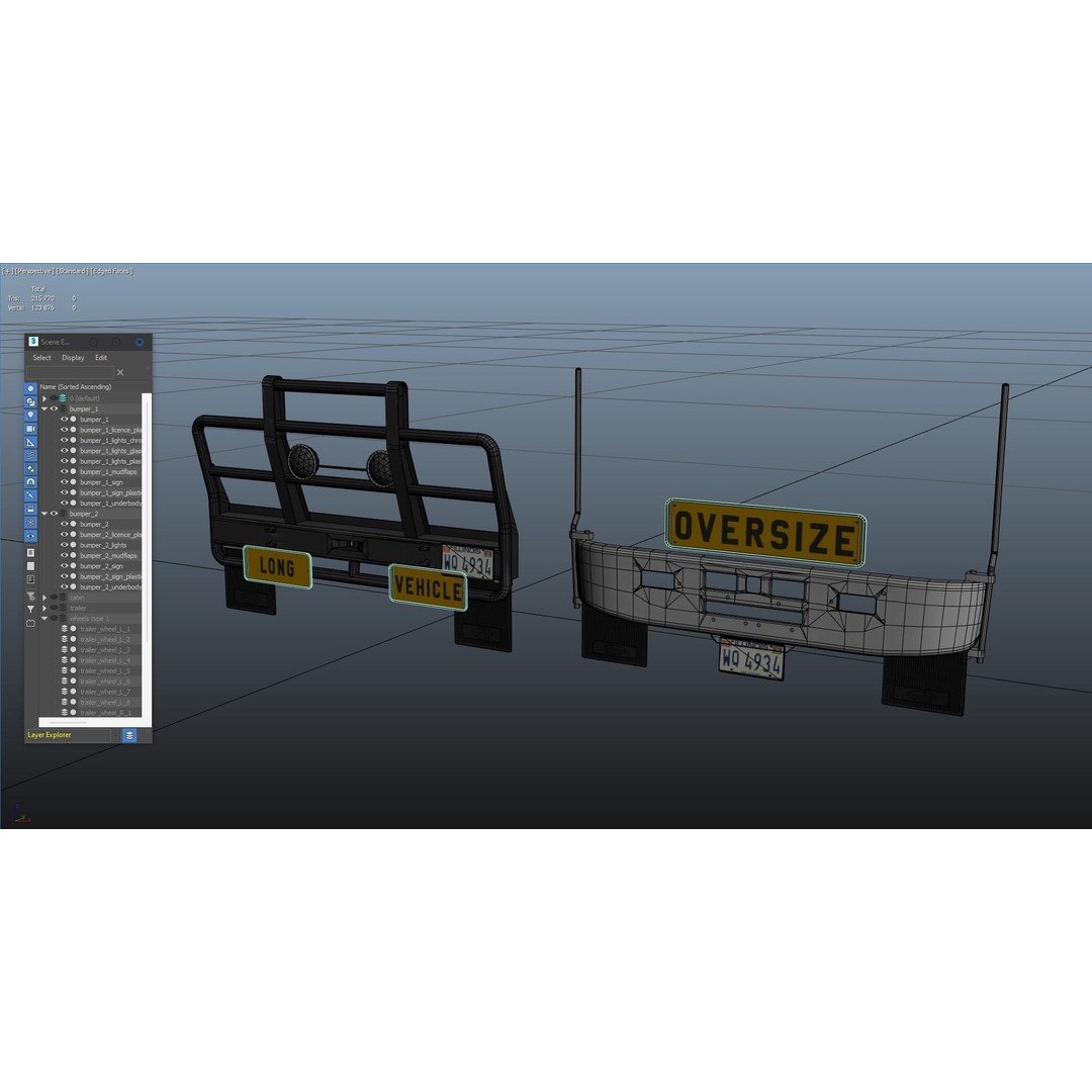 Vintage American Tanker Truck 3D Model – Low Poly Game Asset, FBX