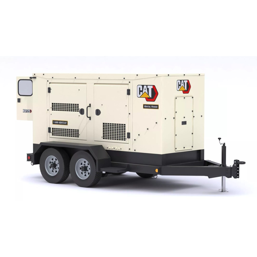 CAT Mobile Generator Sets XQ125 3D Model – High-Poly PBR Asset, FBX/OBJ - View 2