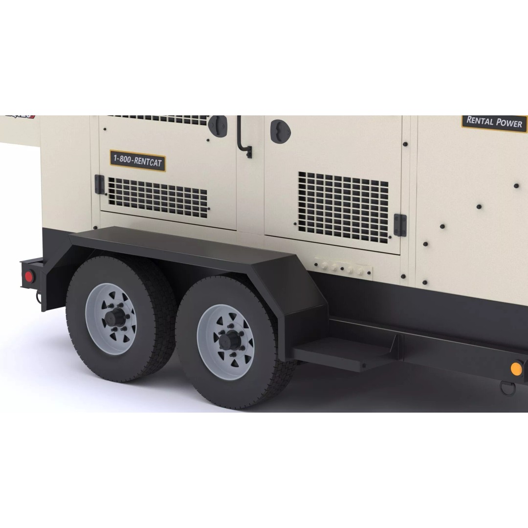 CAT Mobile Generator Sets XQ125 3D Model – High-Poly PBR Asset, FBX/OBJ - View 20
