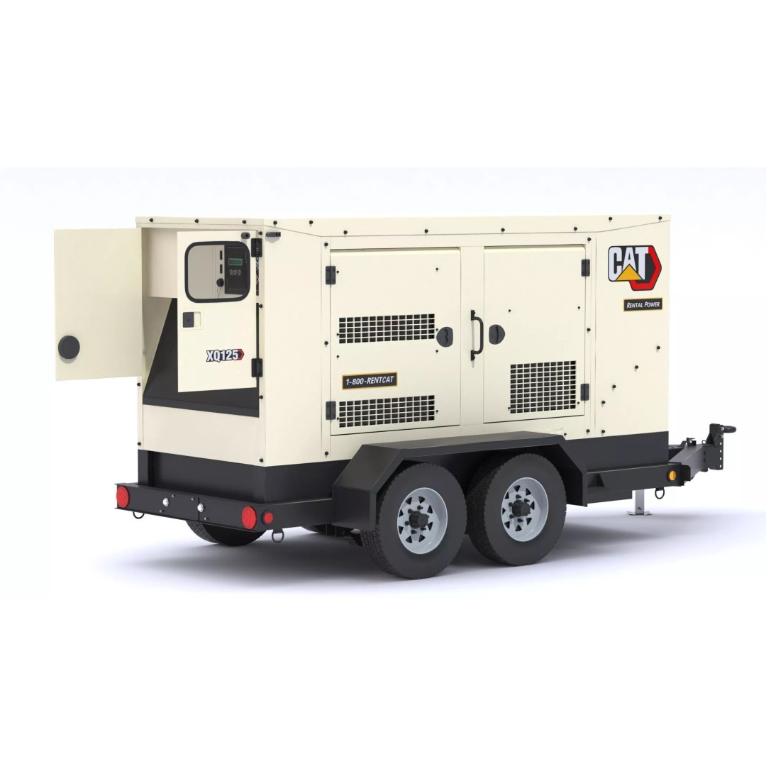 CAT Mobile Generator Sets XQ125 3D Model – High-Poly PBR Asset, FBX/OBJ - View 5