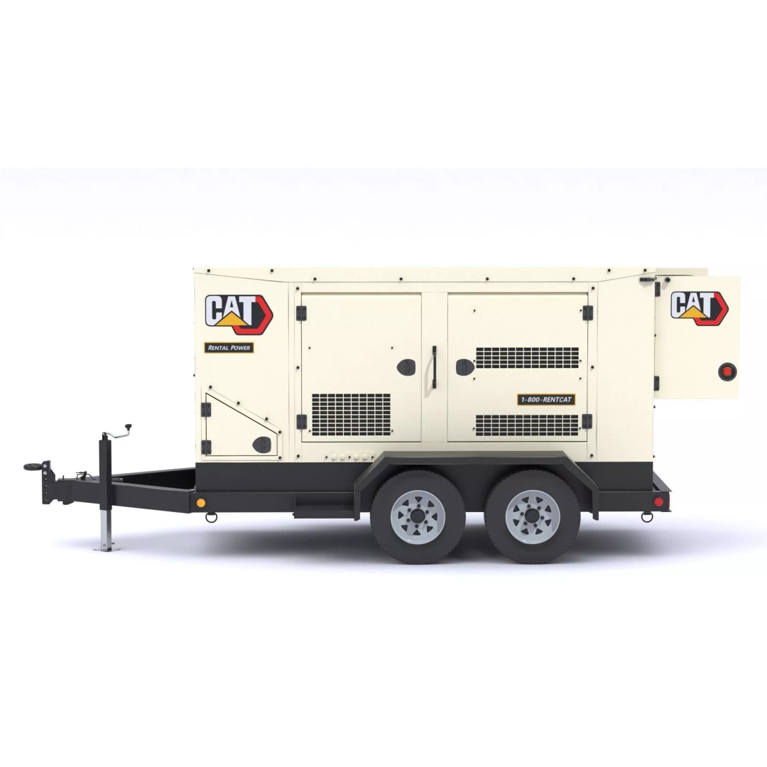 CAT Mobile Generator Sets XQ125 3D Model – High-Poly PBR Asset, FBX/OBJ - View 6
