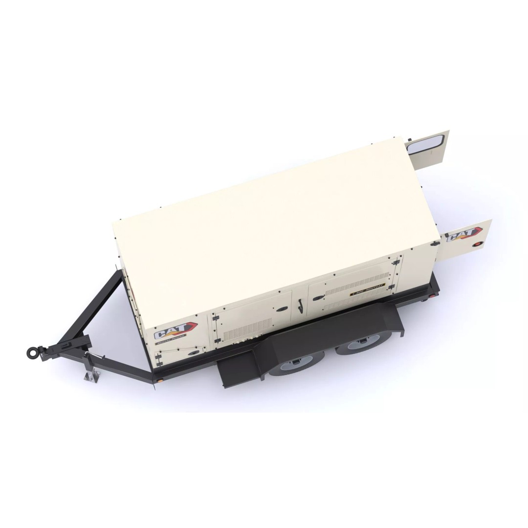 CAT Mobile Generator Sets XQ125 3D Model – High-Poly PBR Asset, FBX/OBJ - View 7