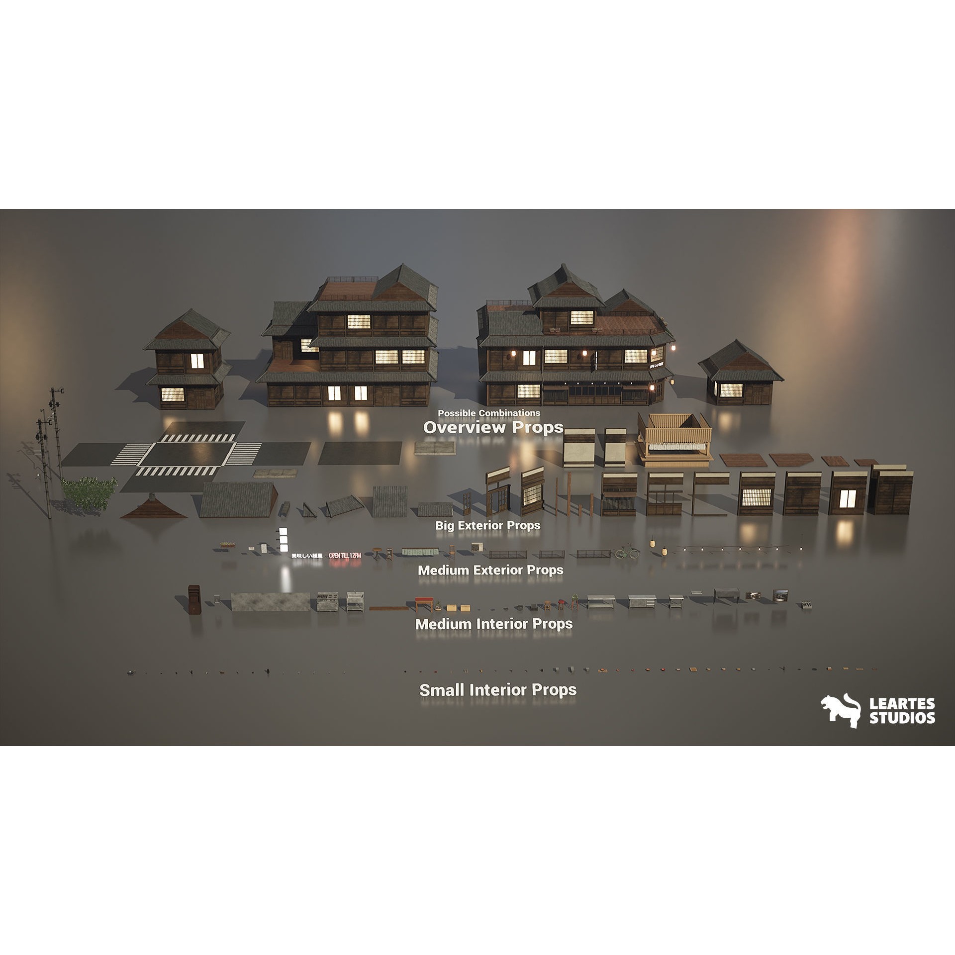 Ramen Restaurant Environment - Low-Poly Game-Ready 3D Model