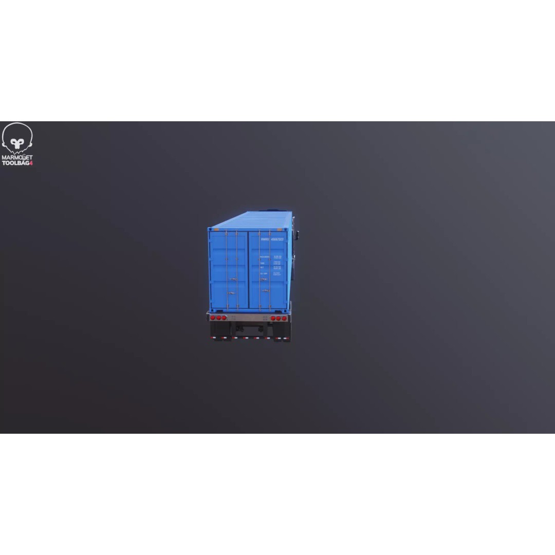 Generic Semi Truck 3D Model – High Poly PBR Vehicle, FBX - View 30