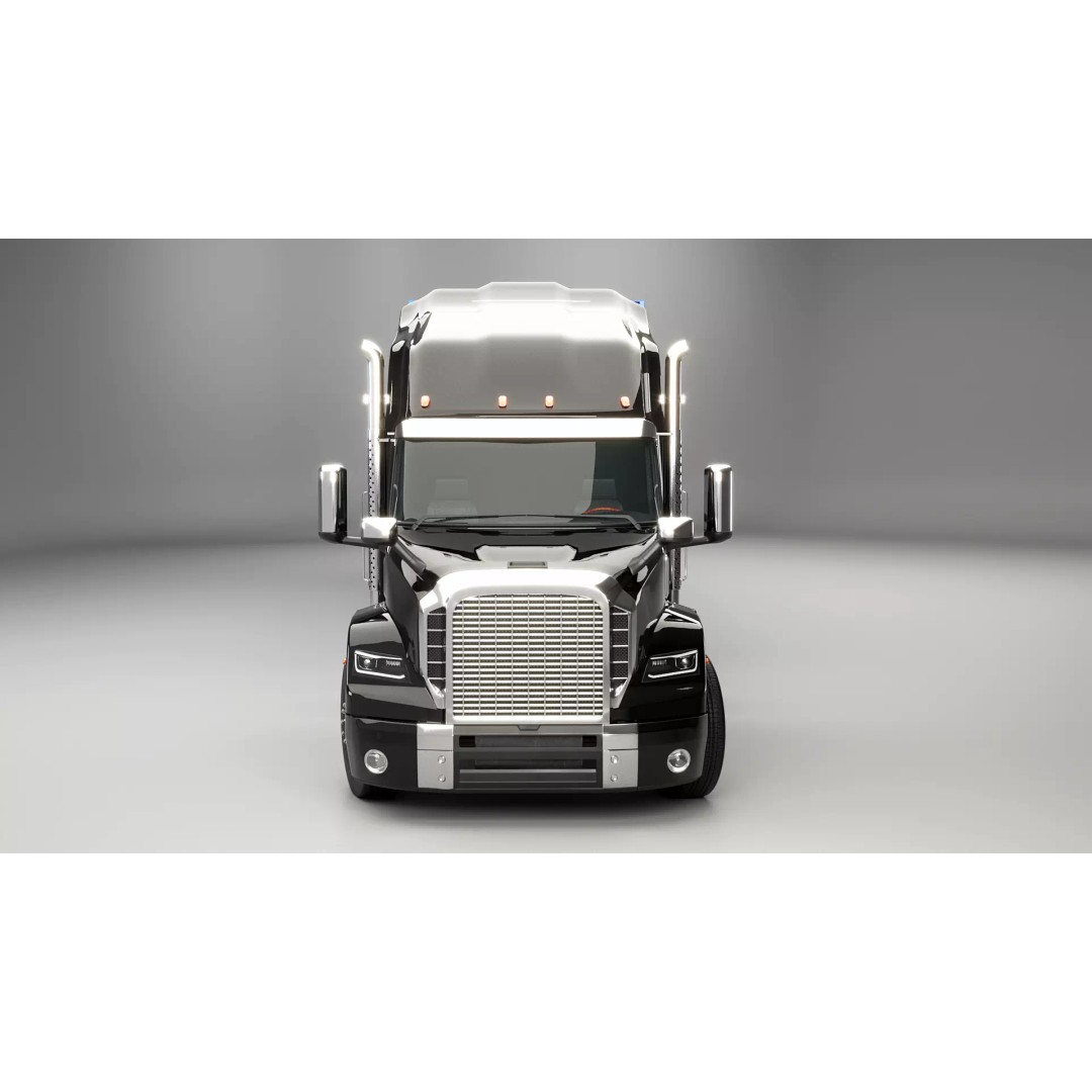 Generic Semi Truck 3D Model – High Poly PBR Vehicle, FBX - View 9