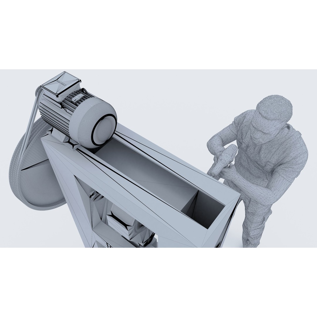 Repairman 3D Model – High Poly Character with PBR Textures