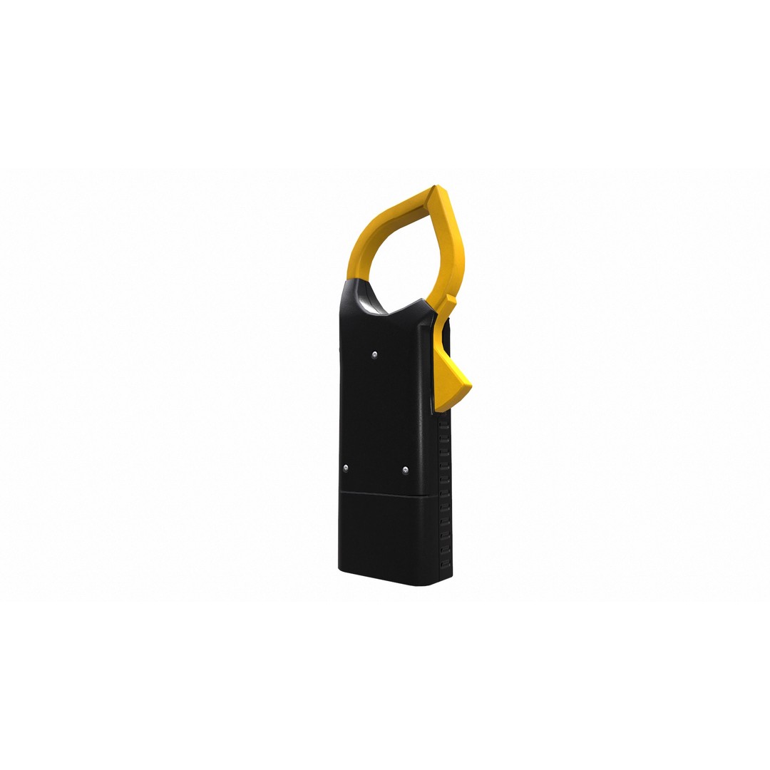 Digital AC Clamp Meter 3D Model – Low Poly PBR Asset, FBX, OBJ - View 17