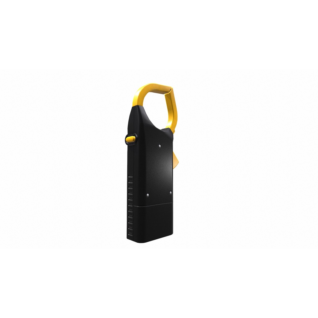 Digital AC Clamp Meter 3D Model – Low Poly PBR Asset, FBX, OBJ - View 18