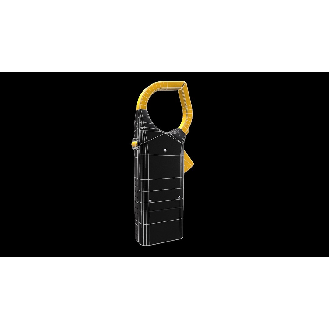 Digital AC Clamp Meter 3D Model – Low Poly PBR Asset, FBX, OBJ - View 25