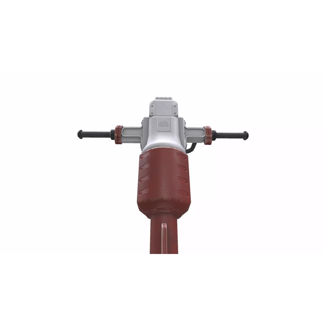 Old Jackhammer 3D Model – Low Poly PBR Game Asset, FBX, OBJ - View 15