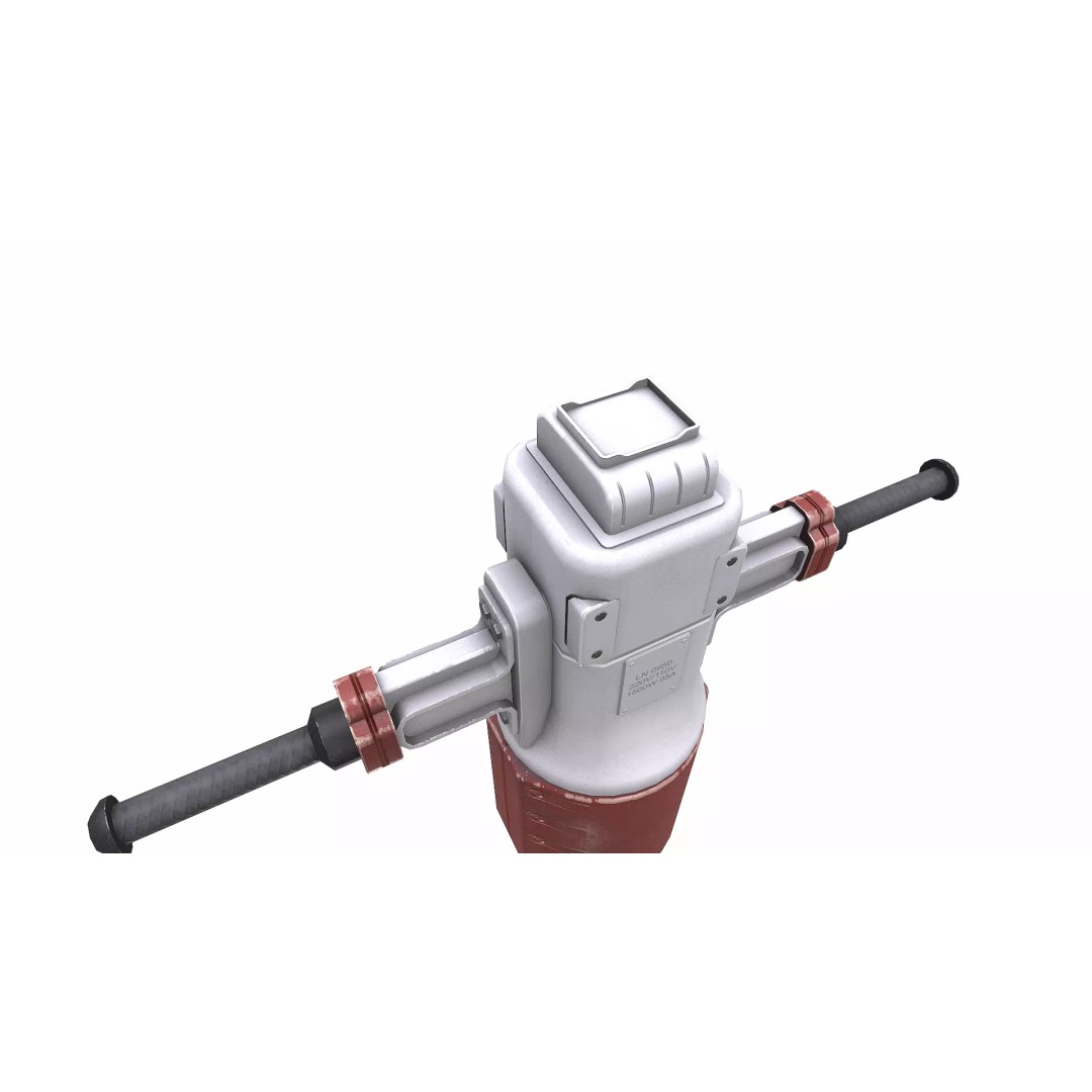 Old Jackhammer 3D Model – Low Poly PBR Game Asset, FBX, OBJ - View 17