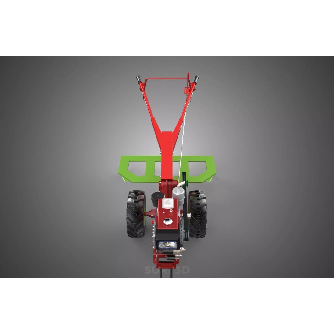 Tine Tooth Plow 3D Model – High-Quality Agricultural Asset, FBX, OBJ - View 12